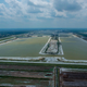 Stormwater treatment areas are constructed wetlands that improve water quality.